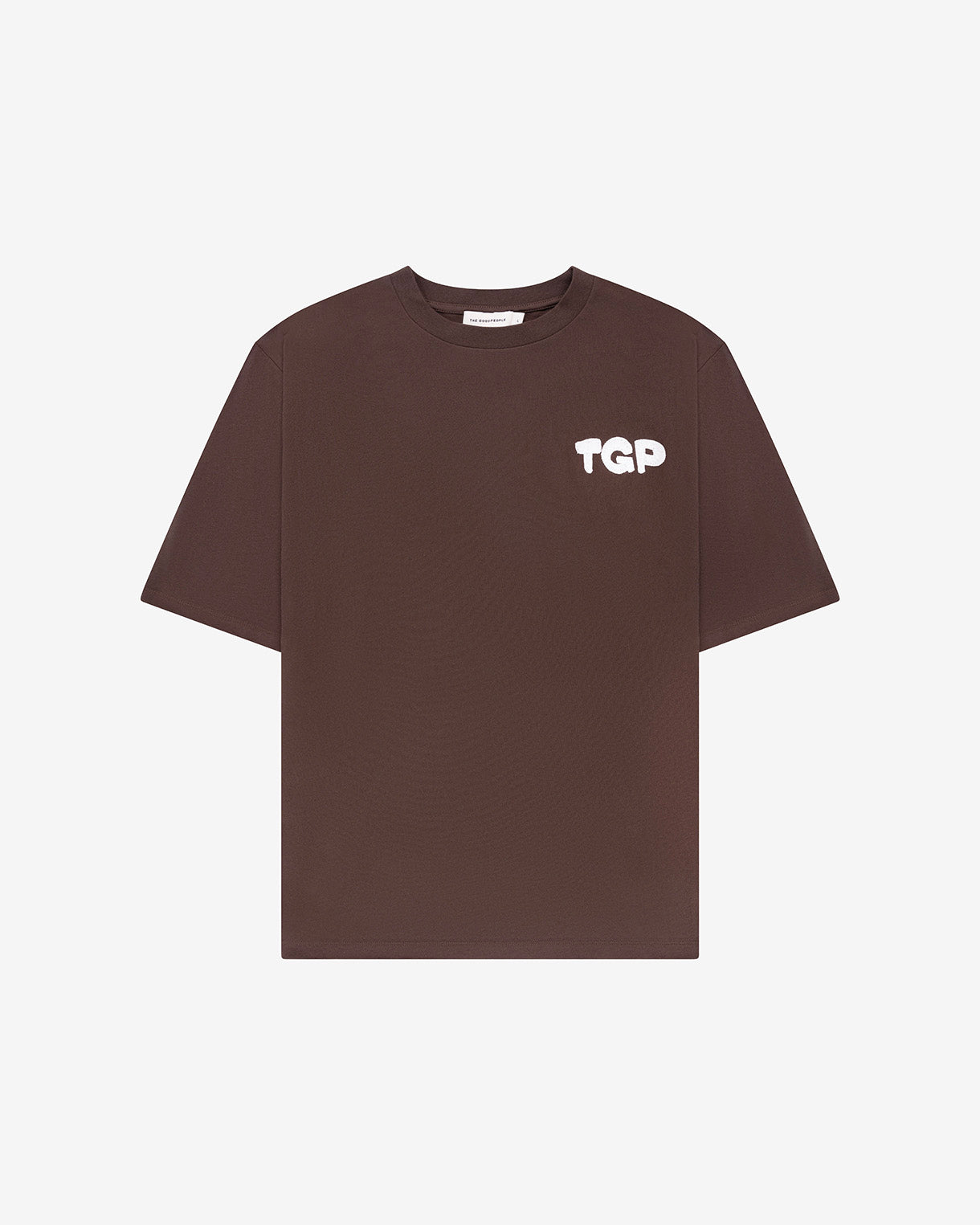 GOODPEOPLE Took Artwork Tee t-shirt marrone cotone