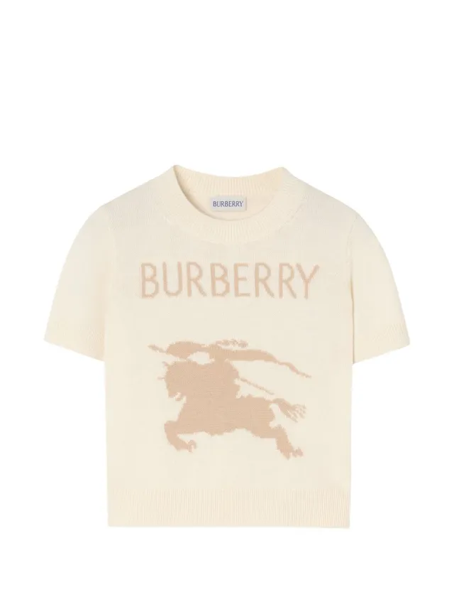 Burberry Kids 8125914 t-shirt bambina avorio