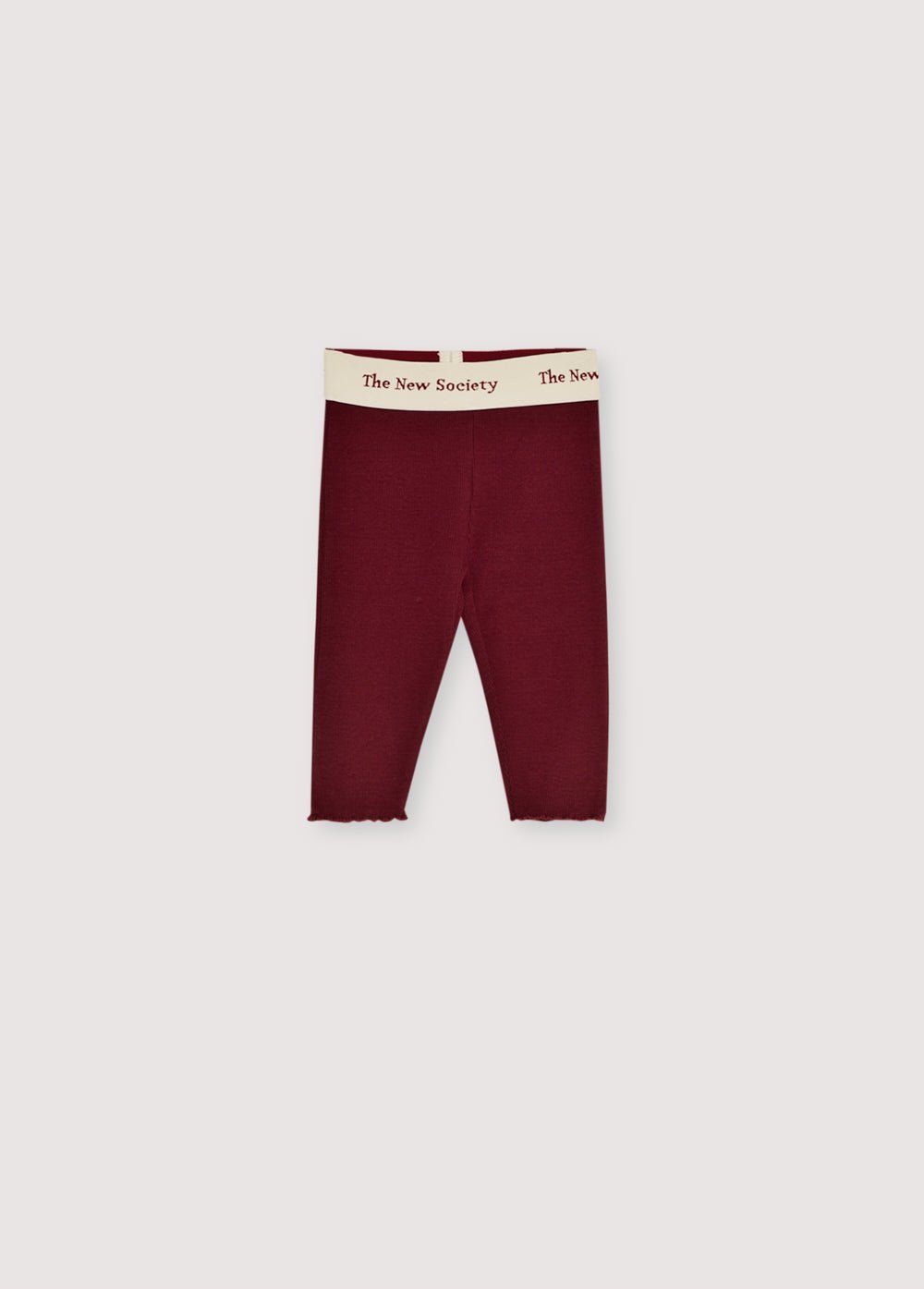 The New Society TNS Rib leggings neonato plum fantasy cotone