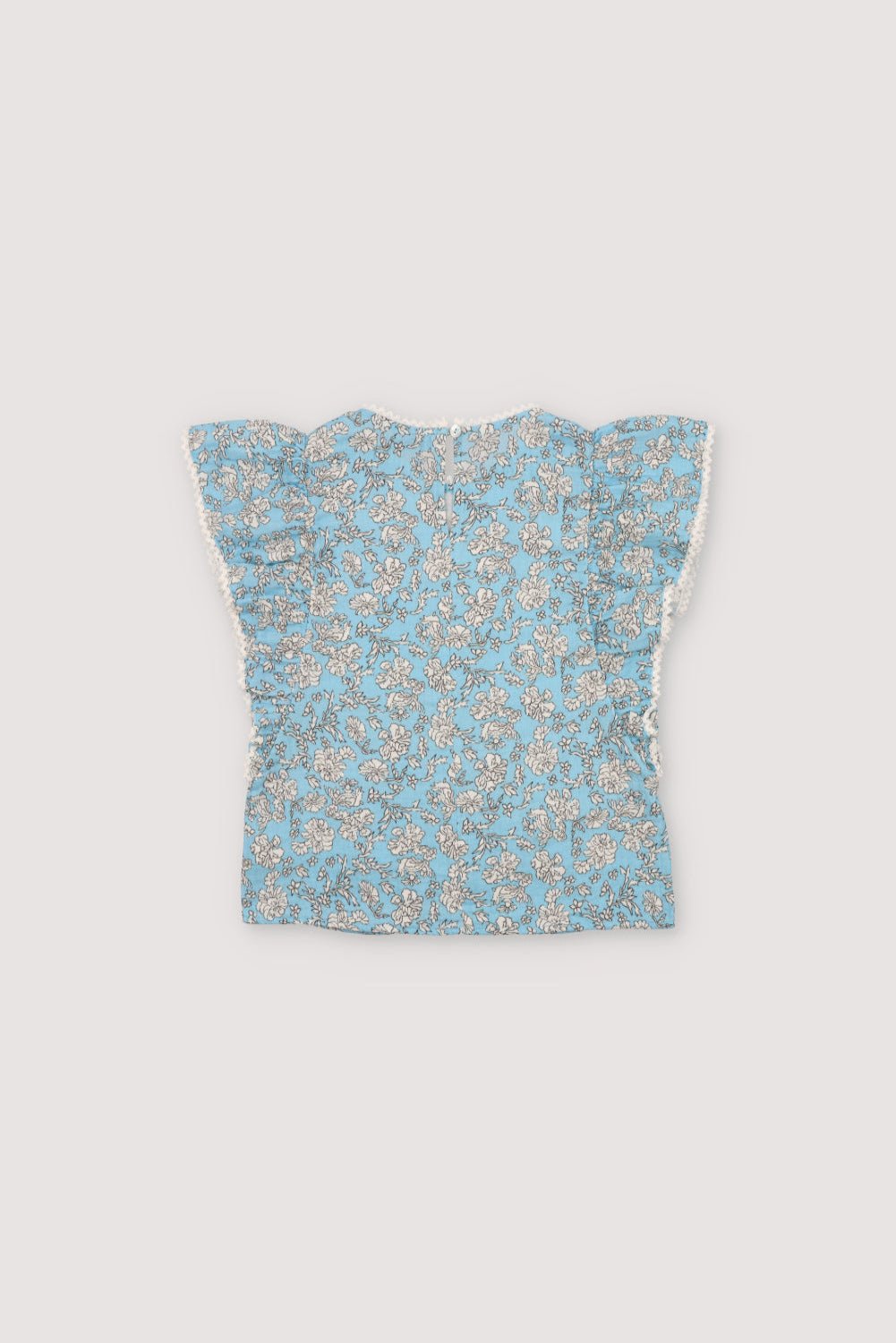 THE NEW SOCIETY Melina Blouse camicetta 6 anni Peony Powder Blue Print