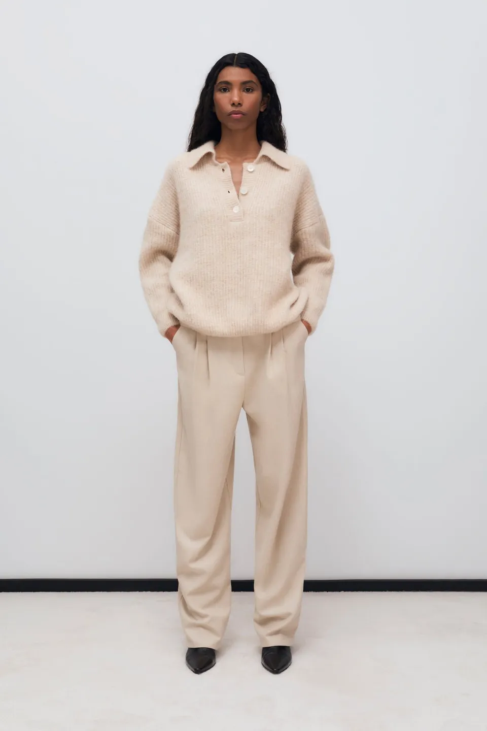 The New Society Dione Moonlight pantalone donna lana