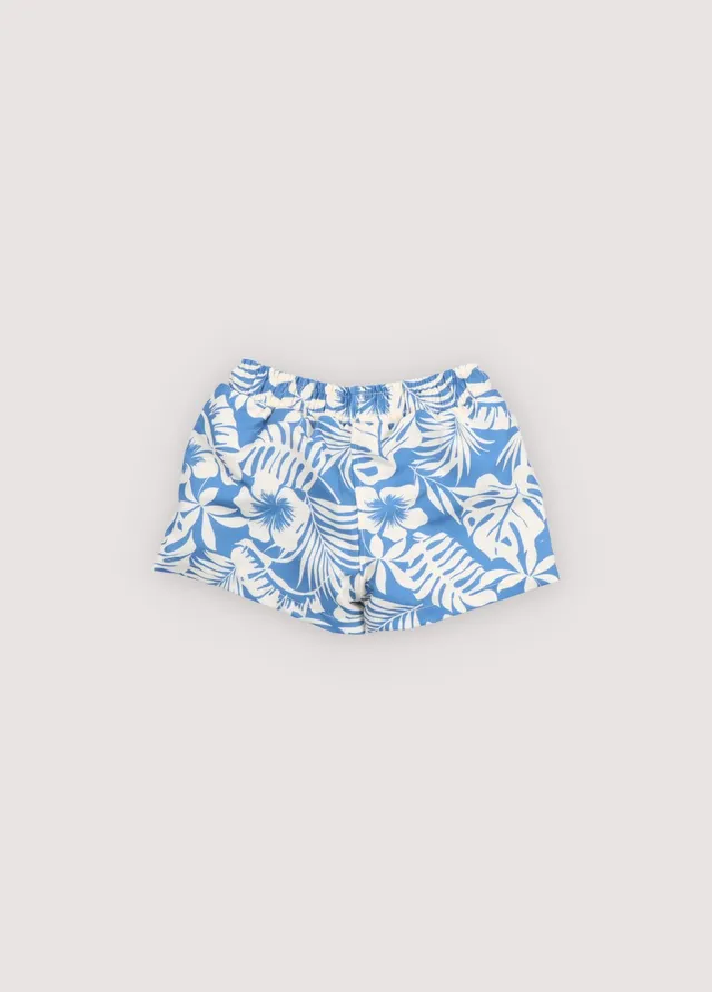 The New Society Garden Swim costumino neonato stampa tropicale