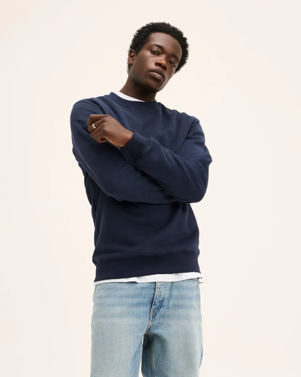 Goodpeople Lommy Signature felpa blu navy cotone