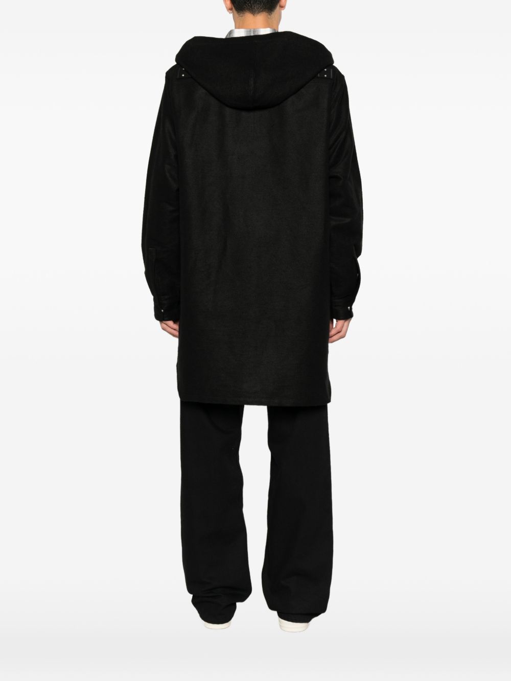 Rick Owens RU02F4297 MOR09 camicia uomo nera