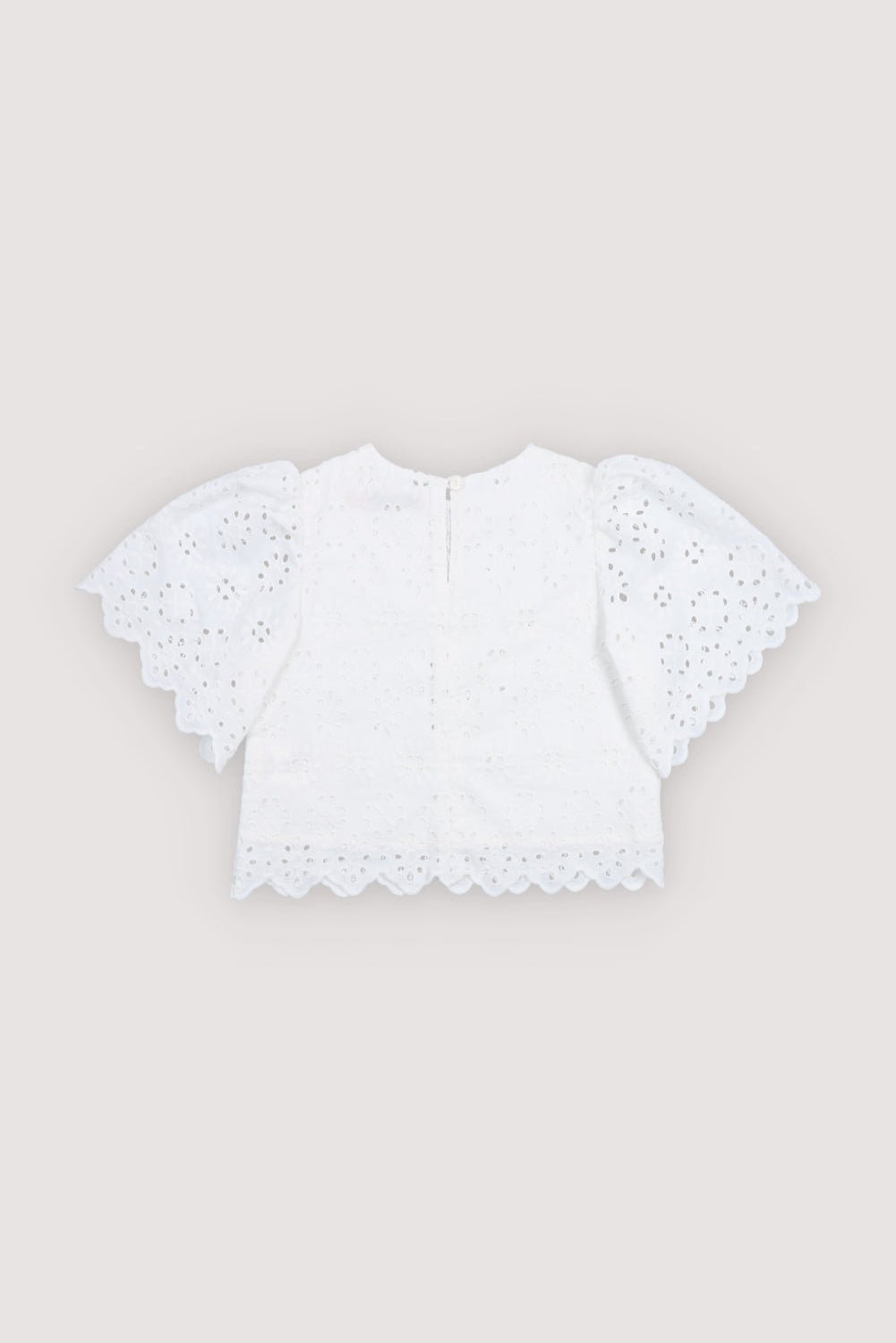 The New Society Sakura Pure Cloud camicetta bambina ricamata bianca