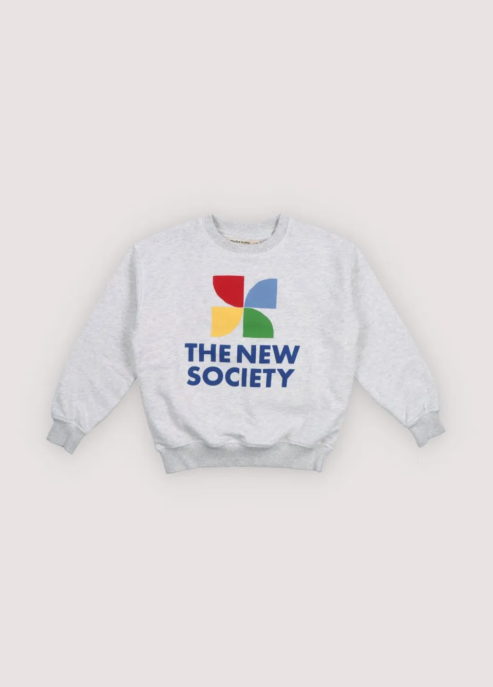 The New Society TNS Logo felpa teen cotone grigio 6y