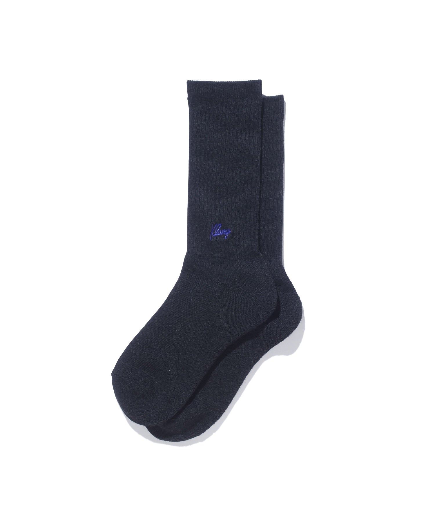 X-Large Small Logo calzini grigi ricamo mezza gamba