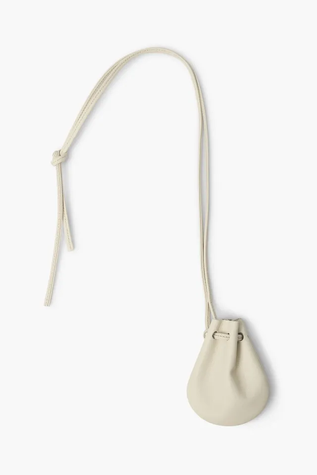 The New Society TNS White Purse borsa bianca pelle