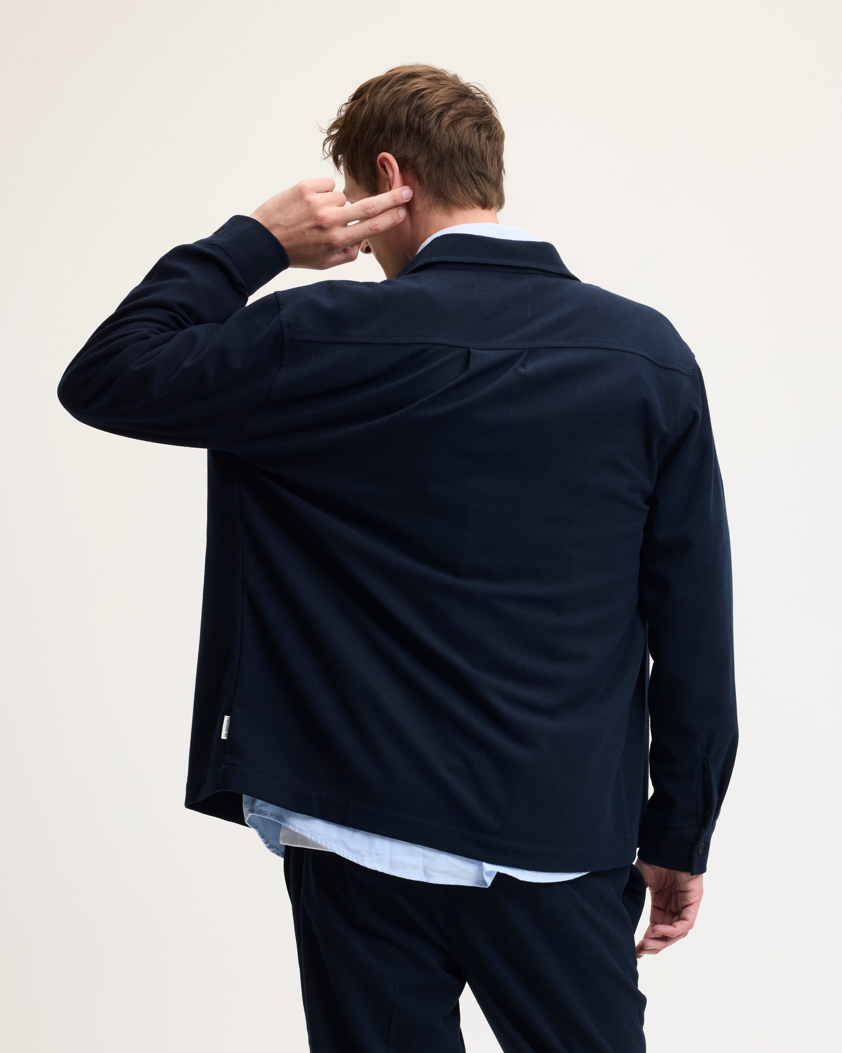 GOODPEOPLE Seppe camicia relaxed blu stretch