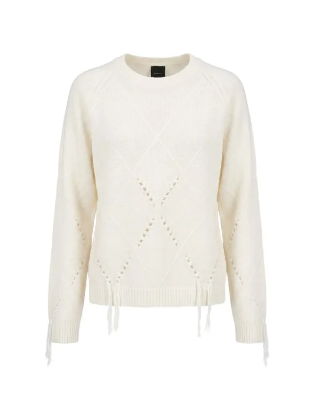 Pinko 107377 A3JEC15 maglia beige donna
