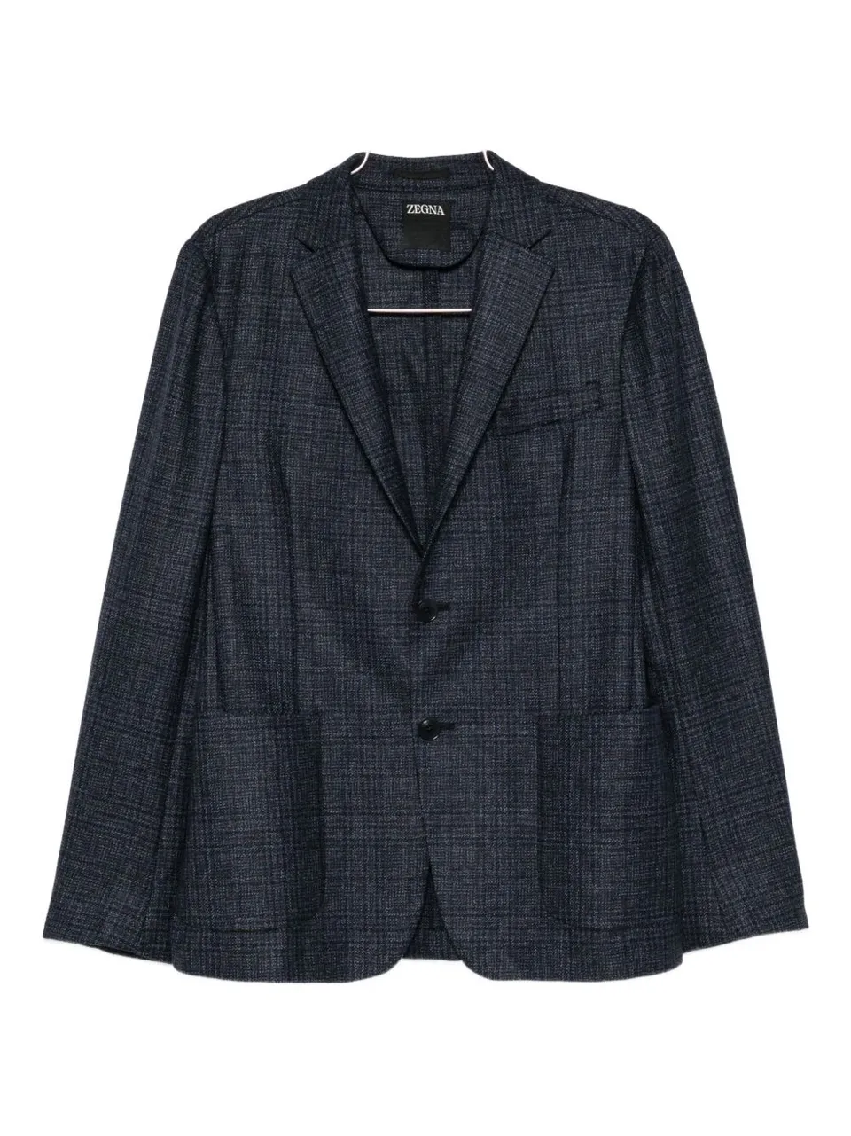 Ermenegildo Zegna 254707A2 giacca tartan blu uomo