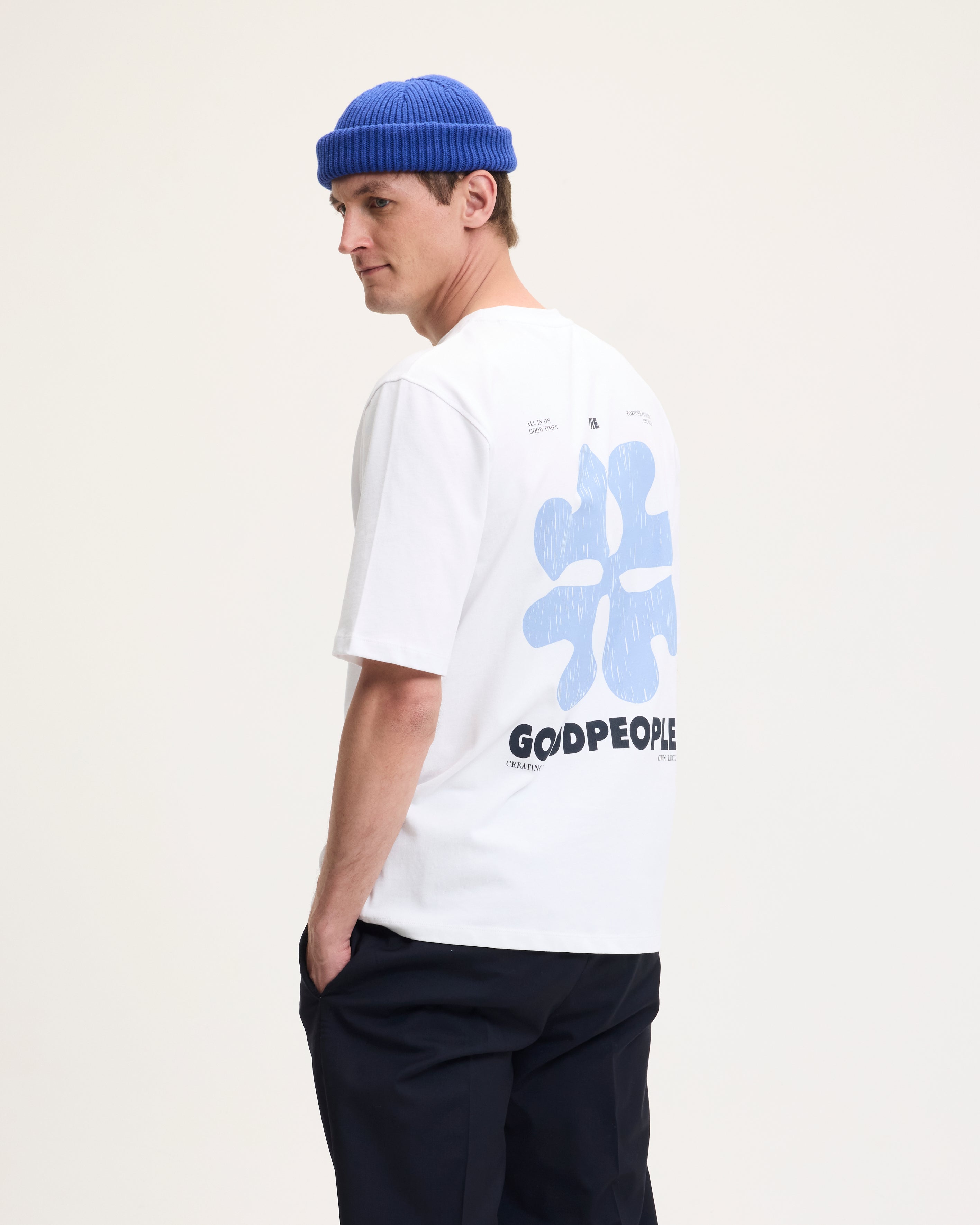 GOODPEOPLE TEX Artwork t-shirt cotone White