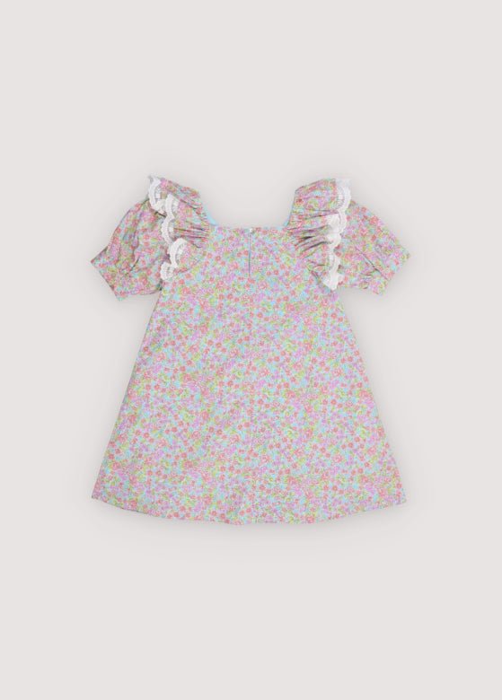 The New Society Rose Dress vestito bambina rose print 6 anni