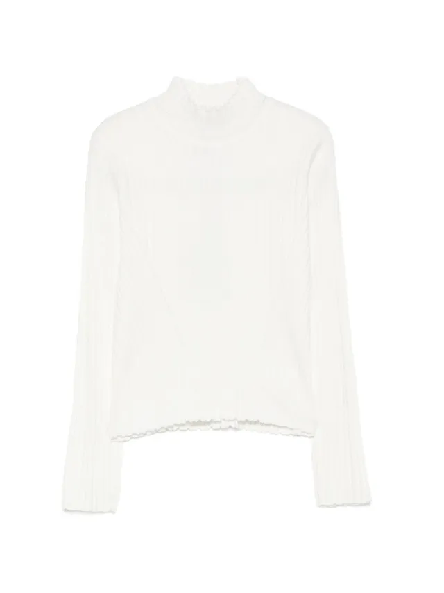 Twinset Girl 262GJ3011 maglia bambina neve