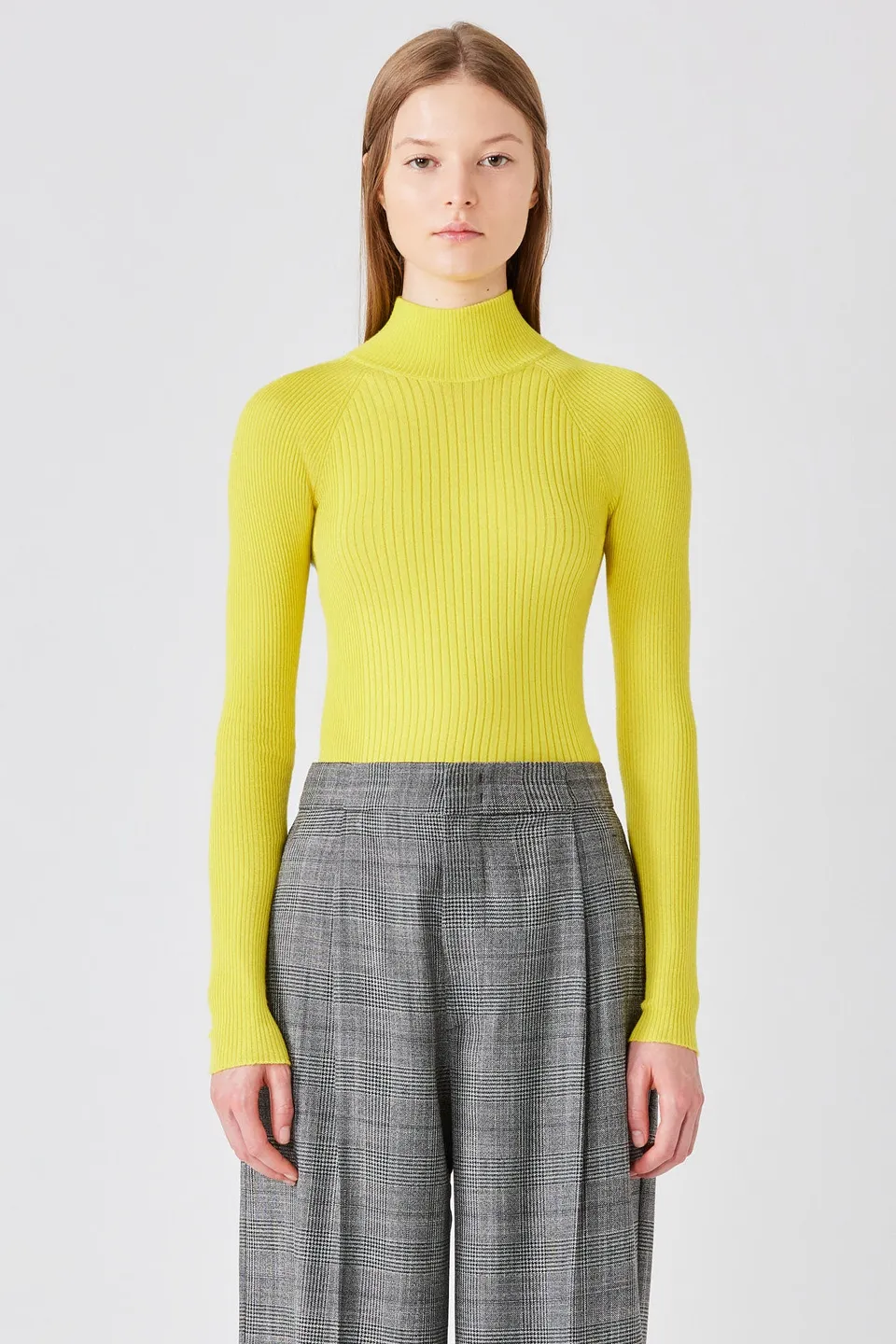 Sa Su Phi lupetto coste cashmere seta giallo