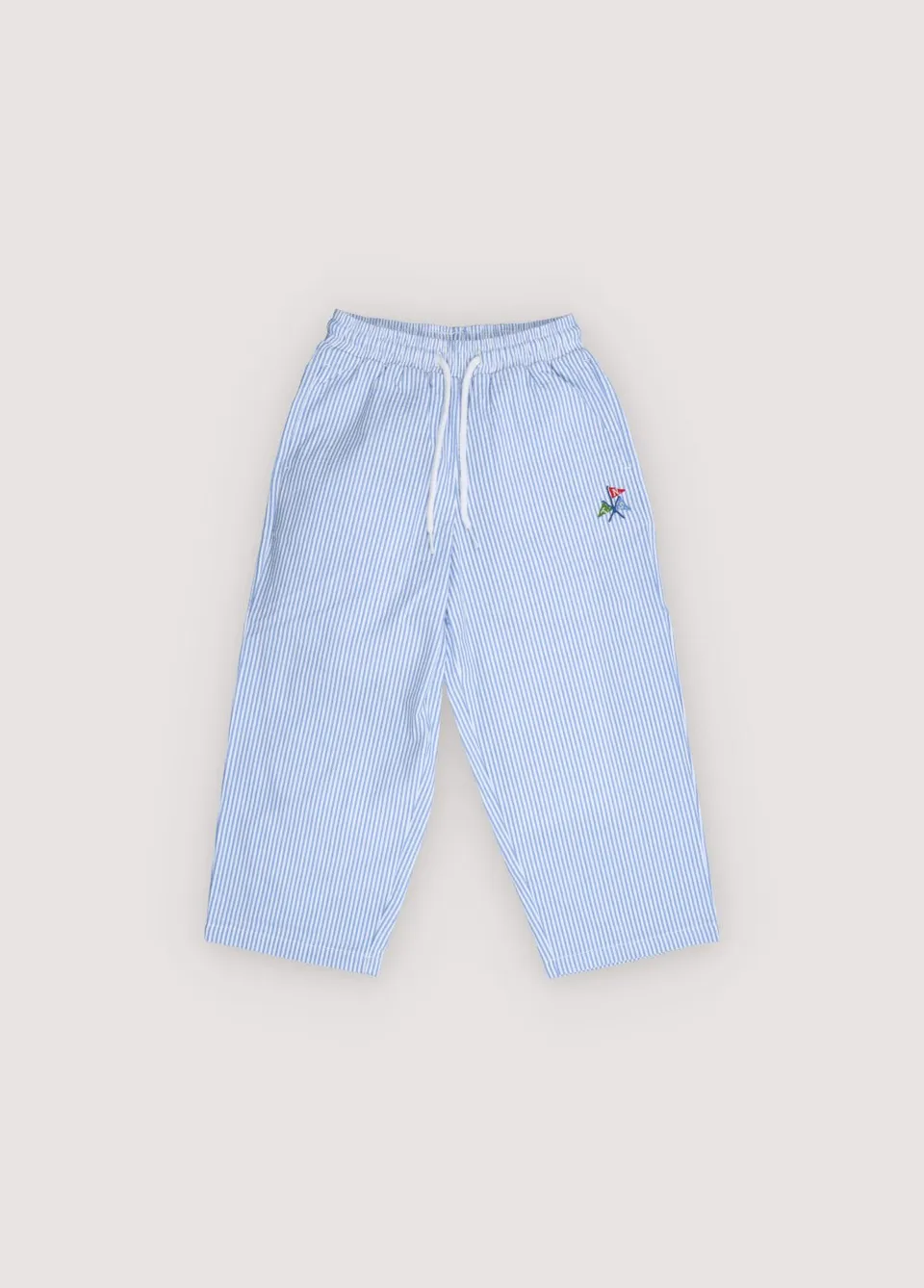 The New Society Almond pantalone bambino 6 anni righe blu