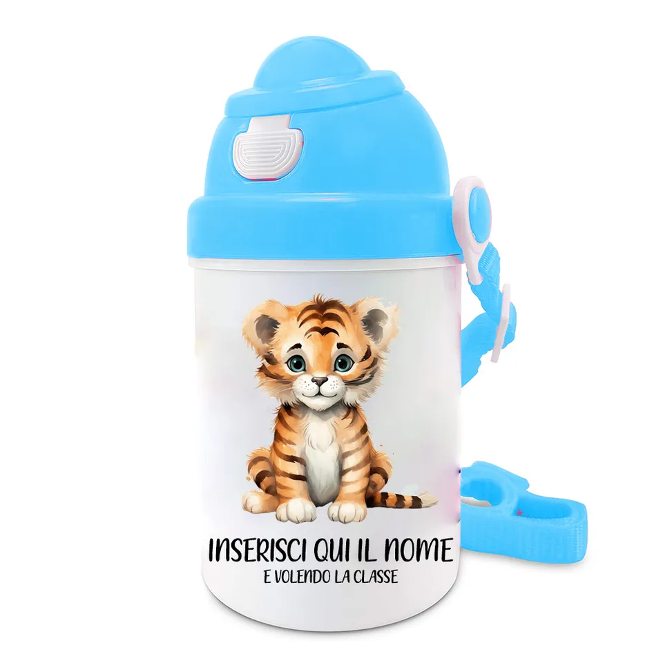 Mr. Gadgets Tigre Azzurro borraccia bambini azzurra