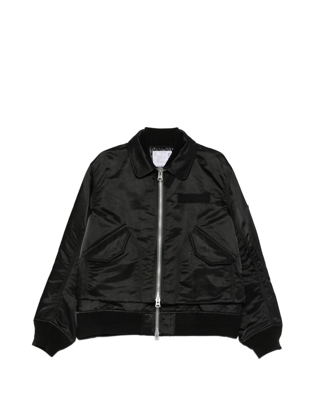 Sacai 26-04039M giubbotto bomber nero uomo