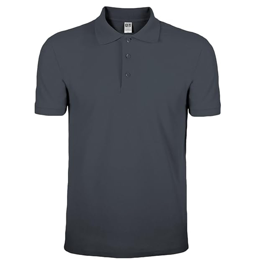 Mr. Gadgets Polo uomo manica corta grigio scuro cotone