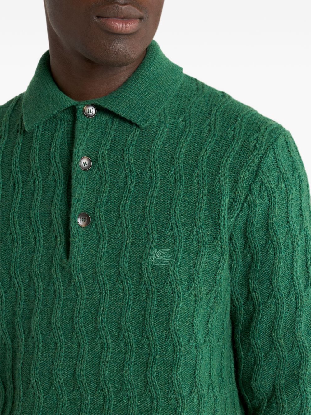 Etro MRKF0028AU12PV0456VERDONE Polo Uomo Verde