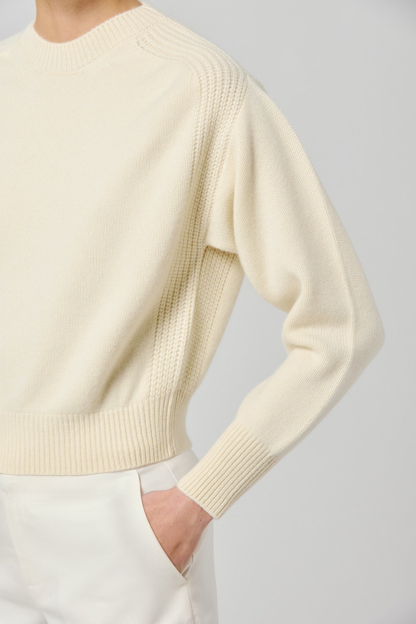 Sa Su Phi maglione girocollo cashmere avorio