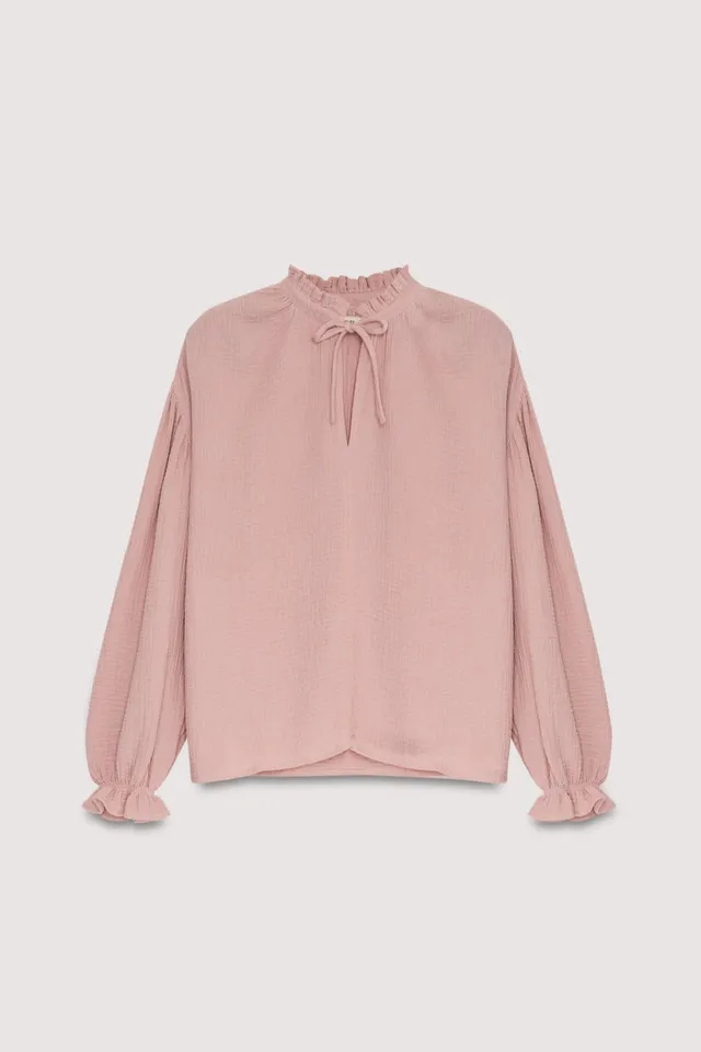 The New Society Olivia Blouse Faded Rose camicetta donna