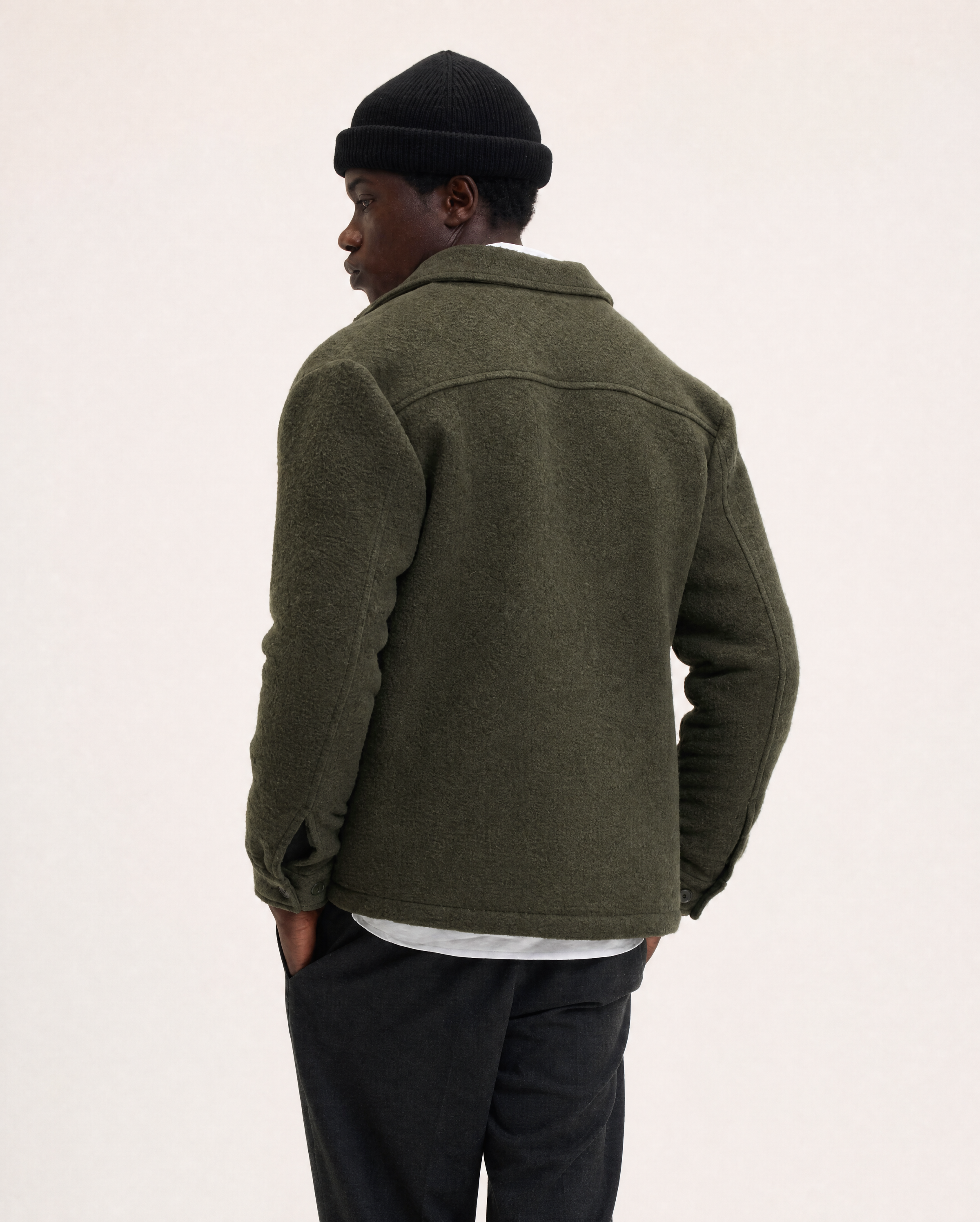 Goodpeople Sand giacca verde lana