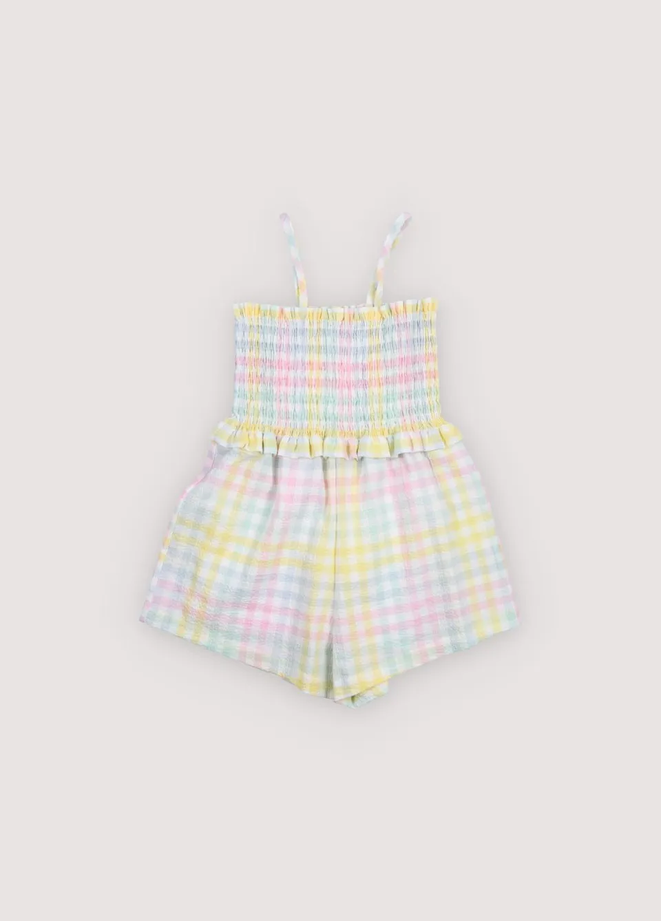 The New Society Mallow tuta bimba quadretti 6 anni cotone