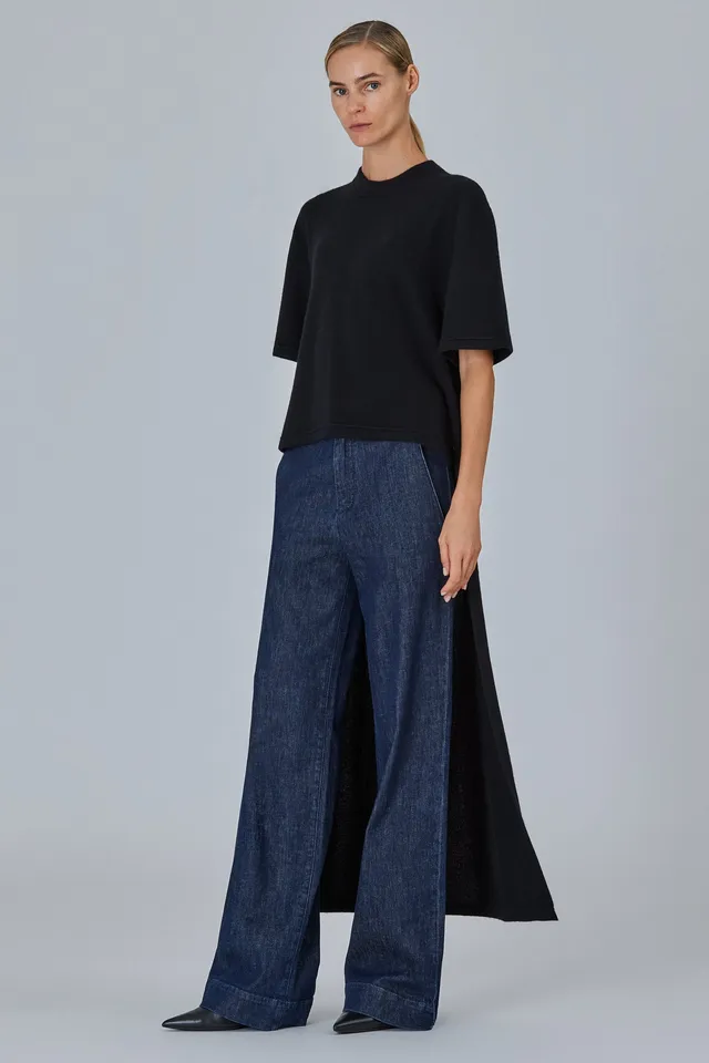Sa Su Phi Tail T-shirt cropped cashmere con coda