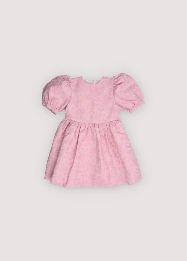 The New Society Freesia Jacquard vestito bambina 6 anni rosa