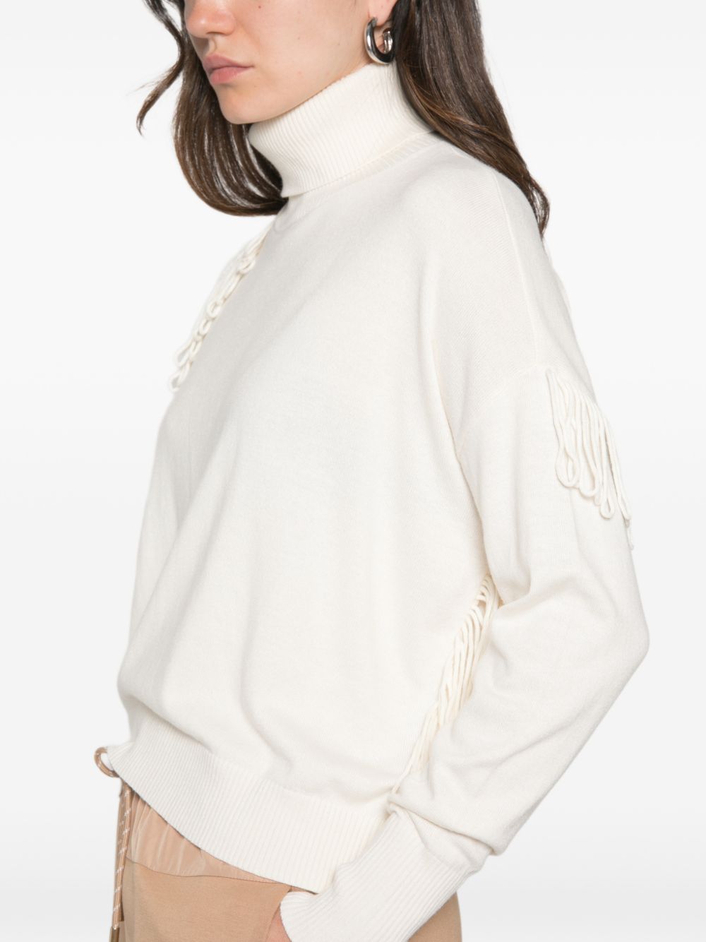 Twinset 262AP3010 maglia donna bianca