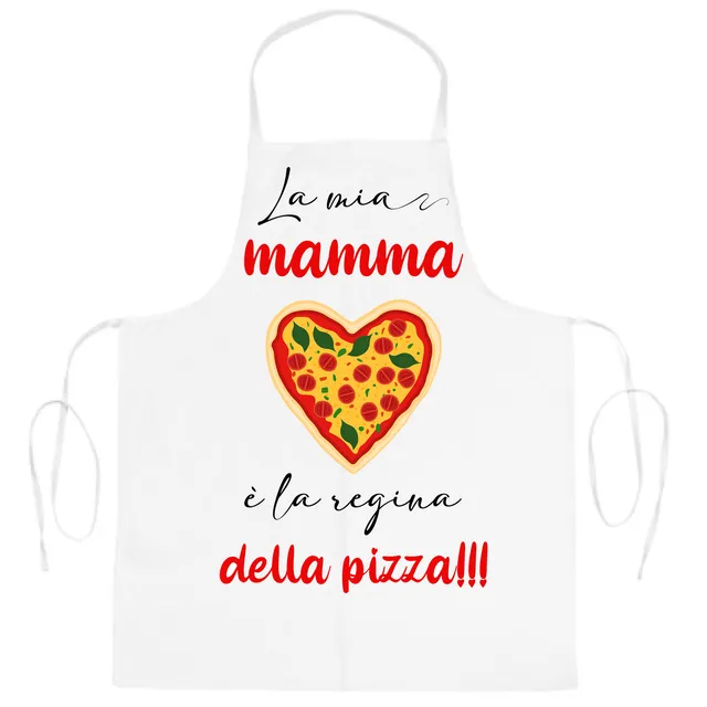 Mr. Gadgets Mamma Regina Della Pizza grembiule cucina personalizzato