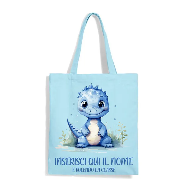 Mr. Gadgets Drago shopper azzurra riutilizzabile