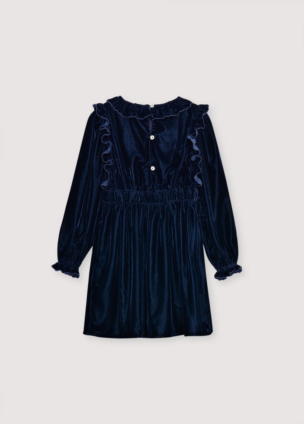 The New Society Abril vestito bambina velluto blu 6 anni
