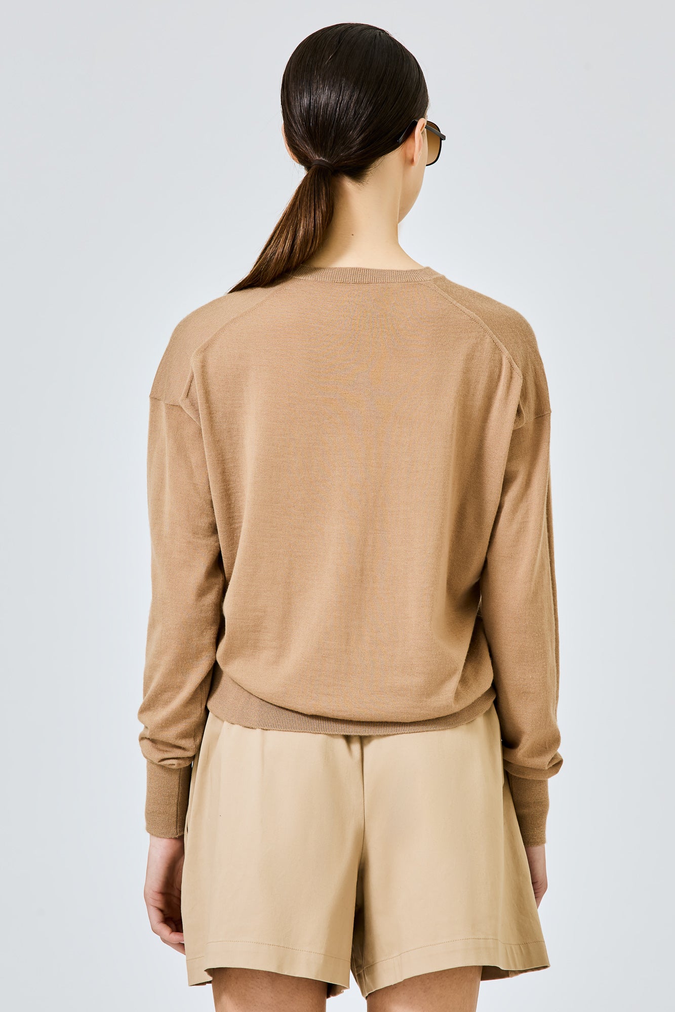 Sa Su Phi maglione cashmere girocollo cammello
