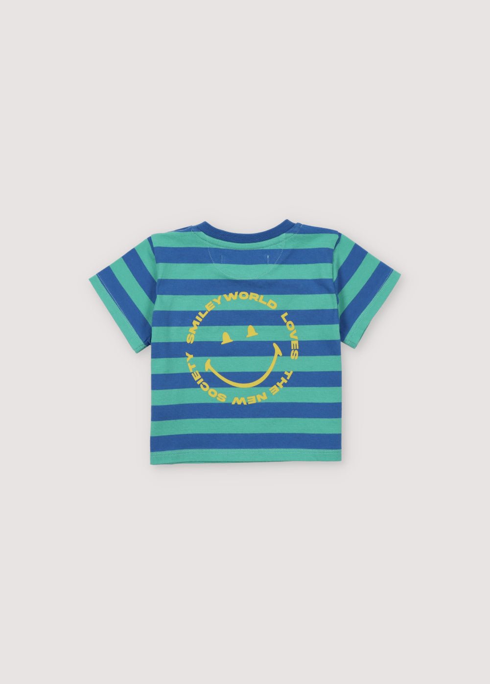 THE NEW SOCIETY SmileyWorld t-shirt righe Cobalto 6 mesi