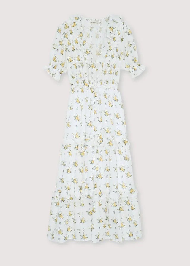 The New Society Mimosa camicia floreale cotone bottoni