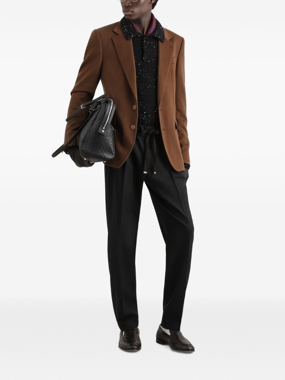 Dolce & Gabbana GP26FZ pantaloni uomo neri