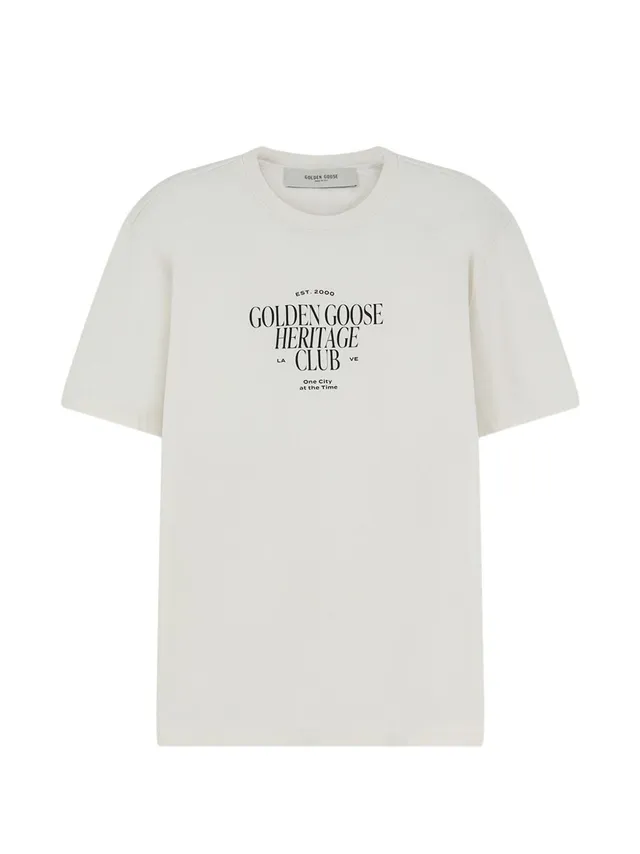 Golden Goose GMP01220P00261911560 t-shirt bianca uomo