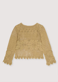 The New Society Calipso maglia donna Hemp uncinetto