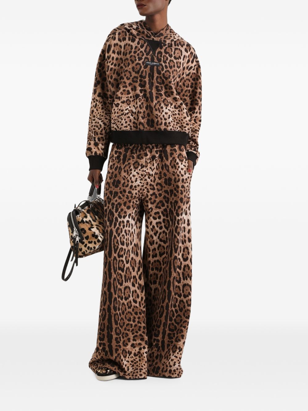 Dolce & Gabbana F9U48T felpa leopard donna
