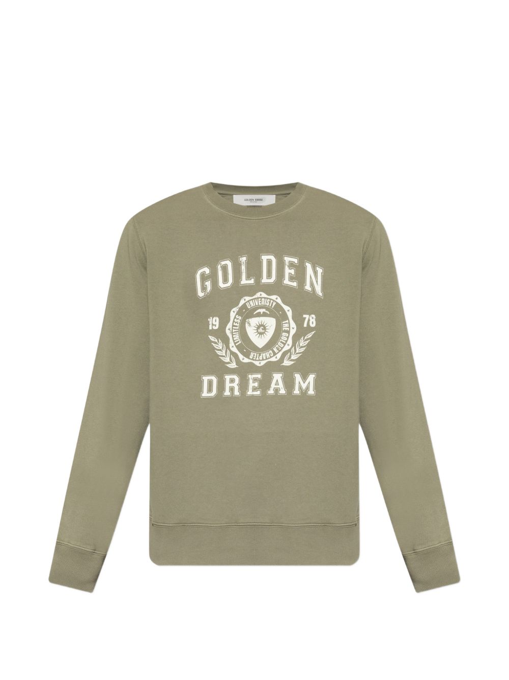 Golden Goose GMP01223 felpa verde girocollo uomo