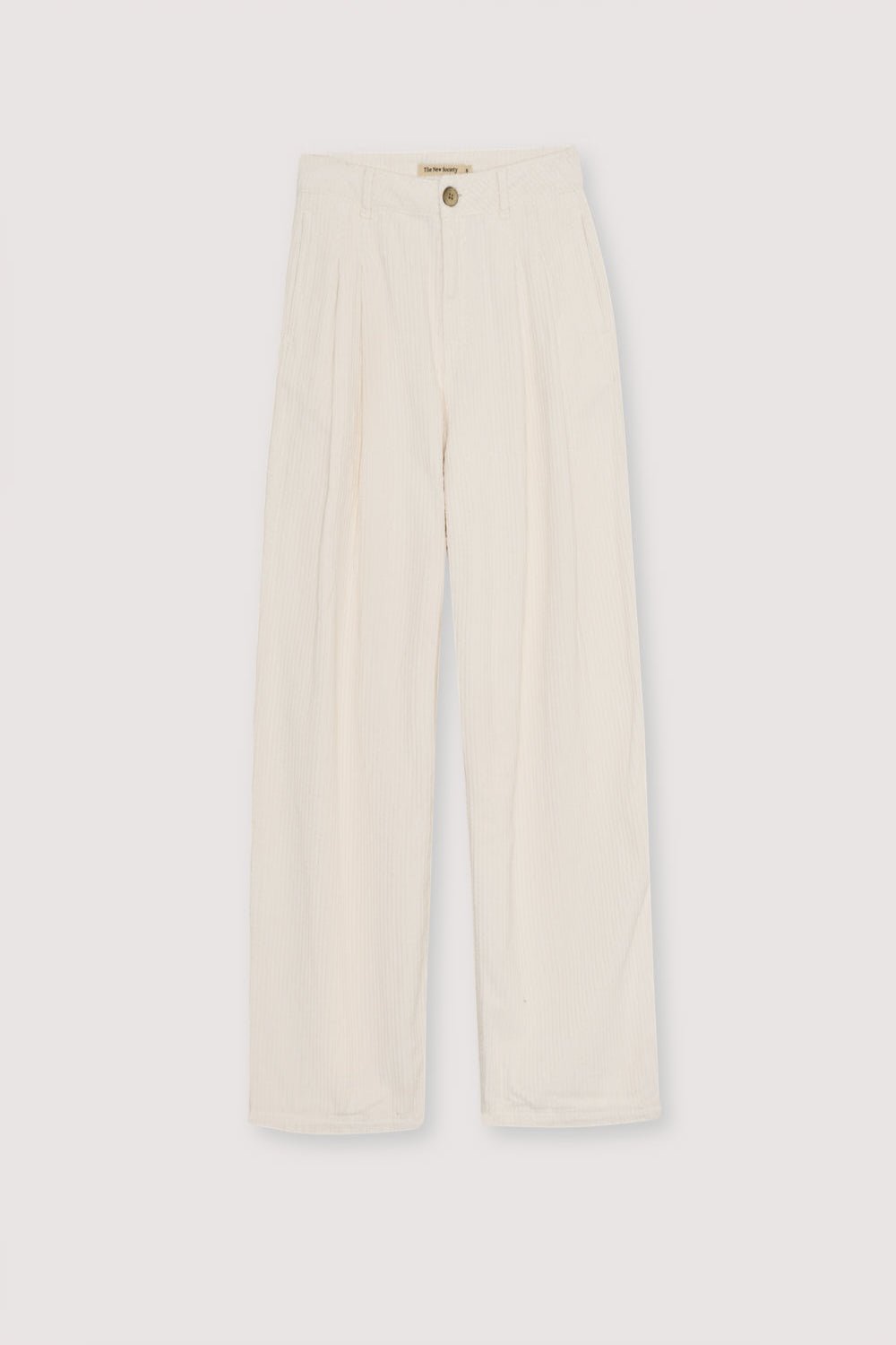 The New Society Nicol pantaloni donna bianco cotone