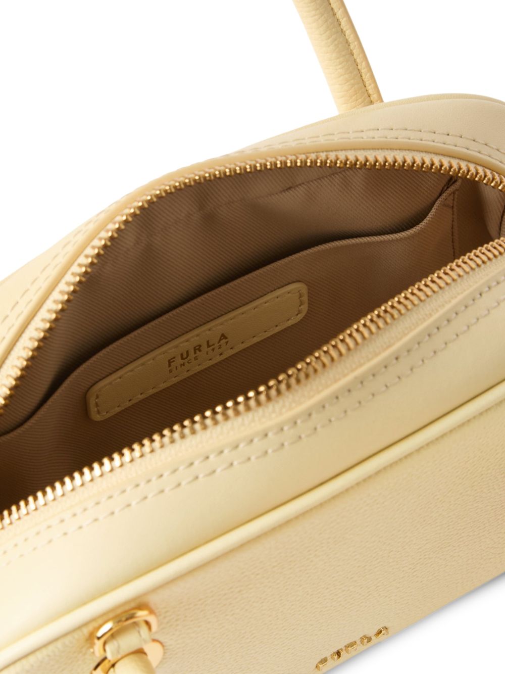Furla WE00915 borsa a mano gialla pelle