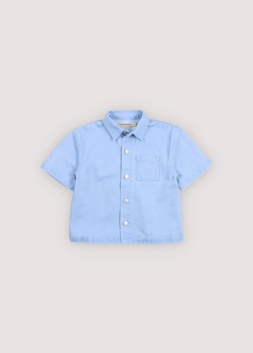 The New Society Ginger Camicia Light Denim cotone