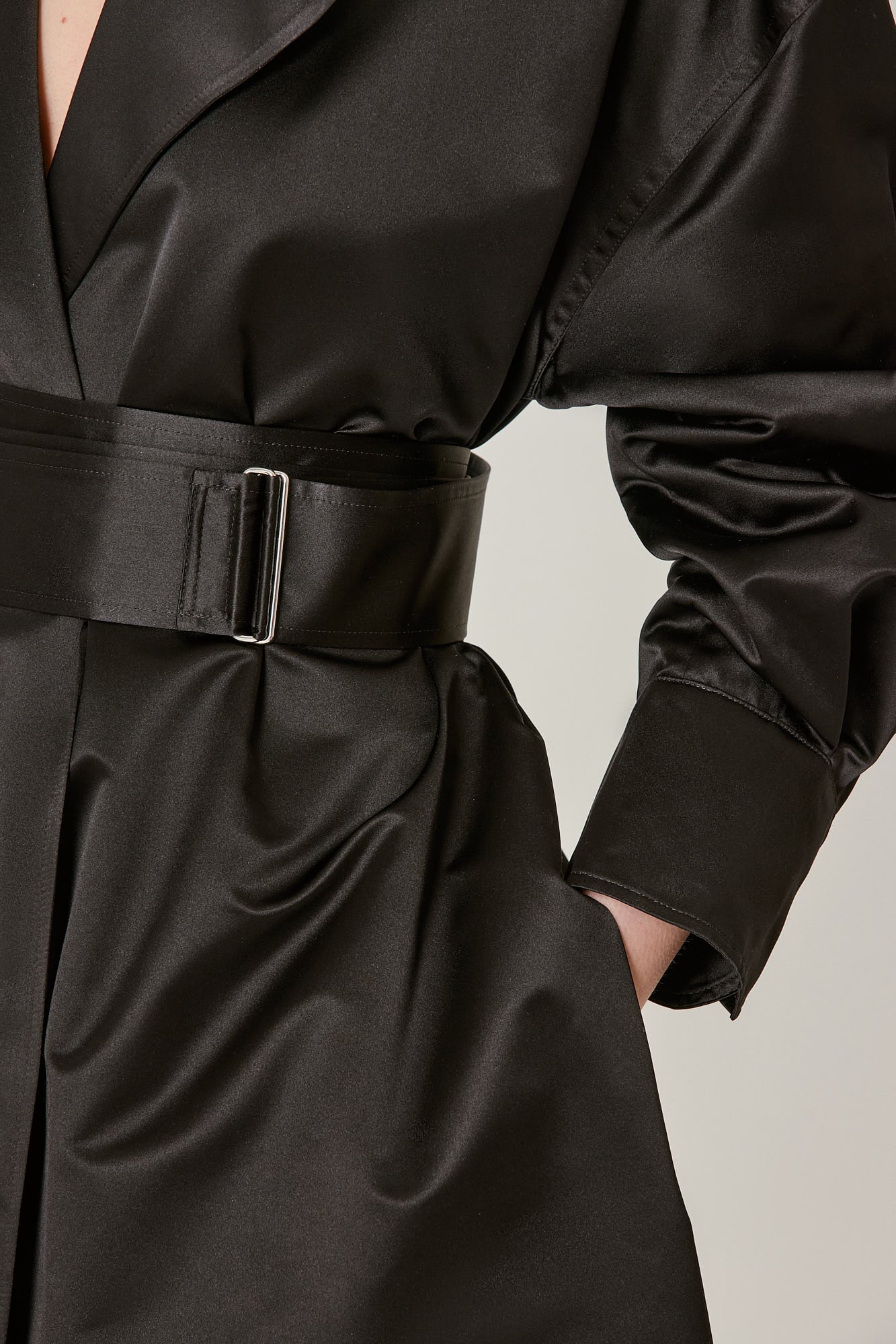 Sa Su Phi Trench Valentina trench seta nero