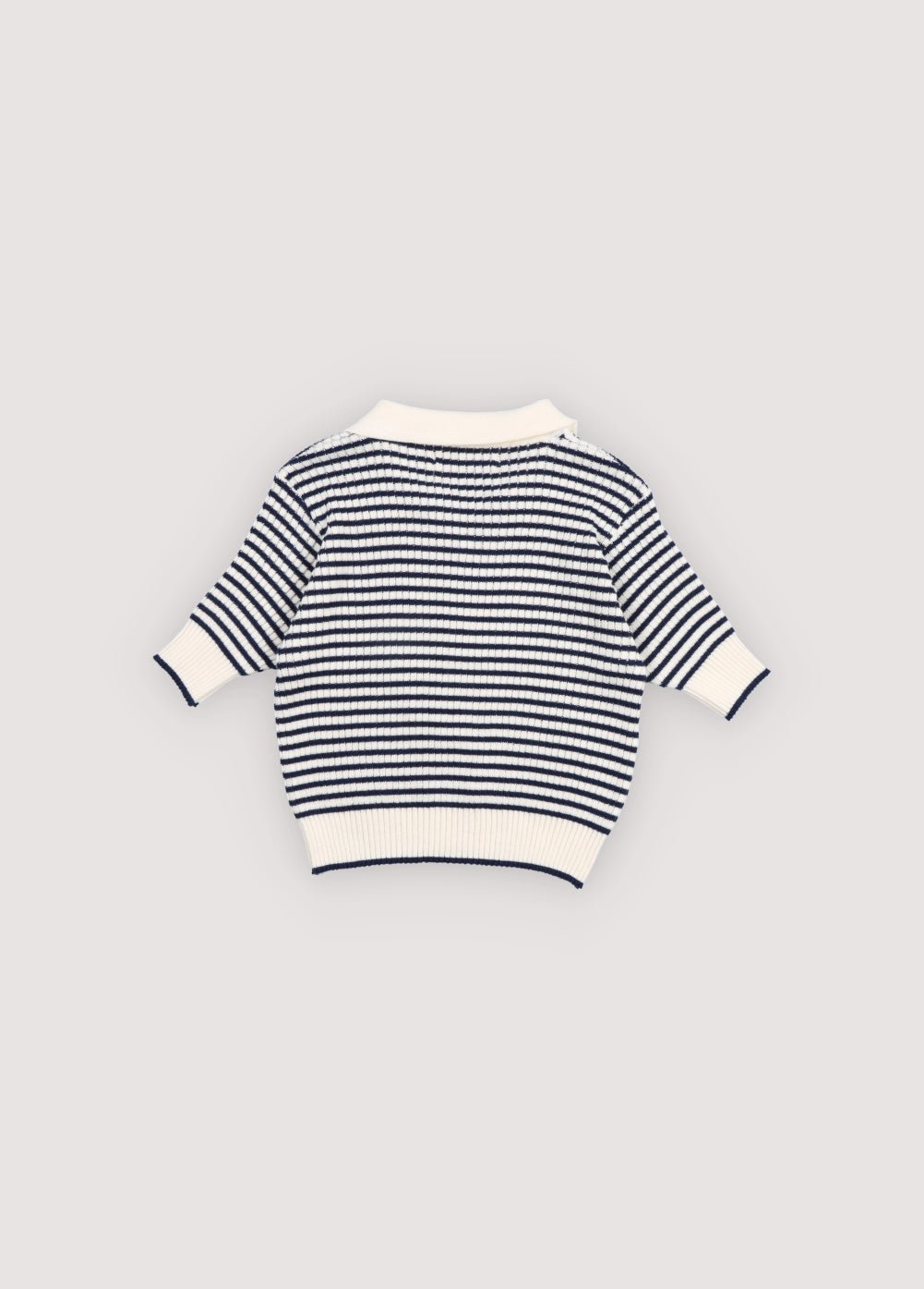 The New Society Azalea polo bambina cotone righe blu