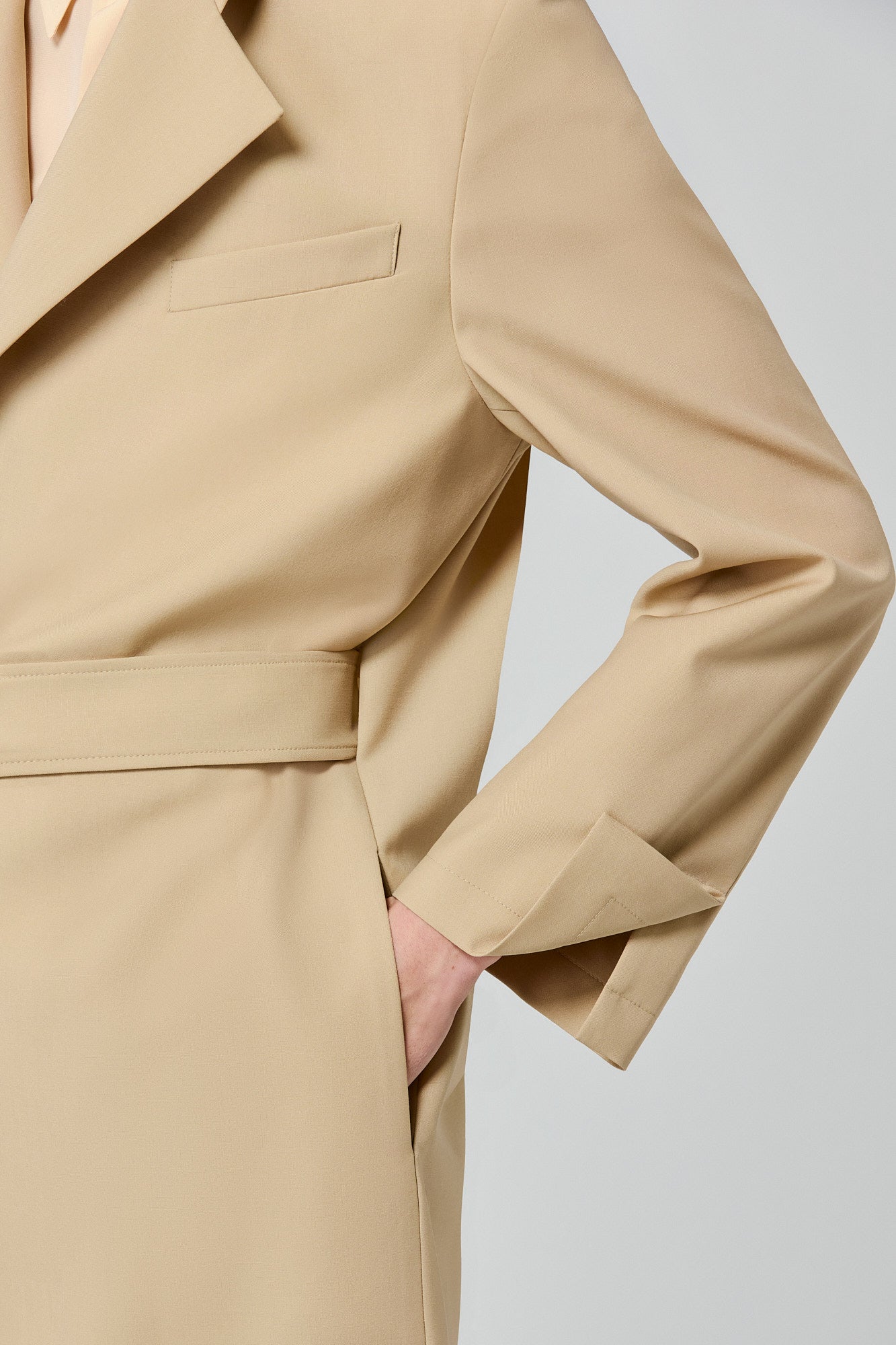 Sa Su Phi Lauren cappotto lana cammello donna
