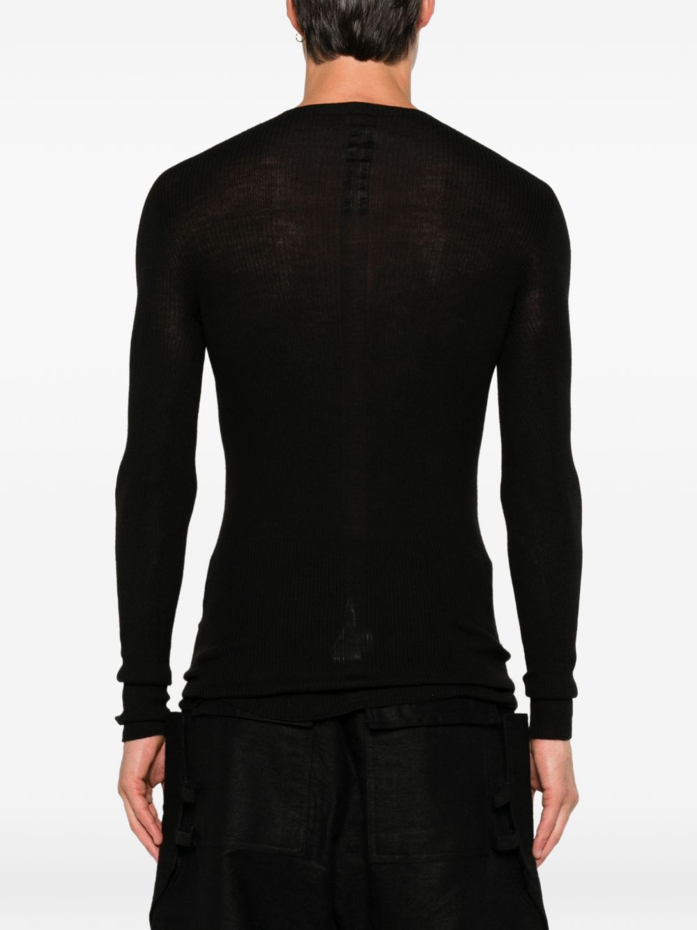 Rick Owens RU02F4637 maglia nera uomo