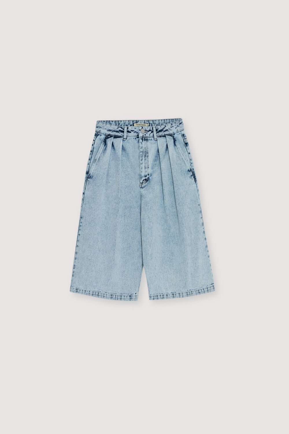 The New Society TNS Denim Woman Bermuda Bleach Denim cotone